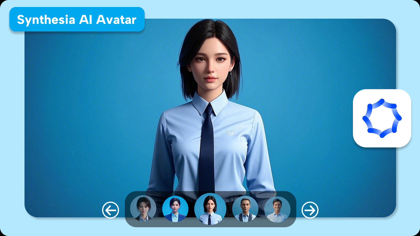 Synthesia AI avatar video creation